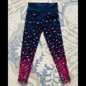 Girls vineyard vines leggings blue pink XXS